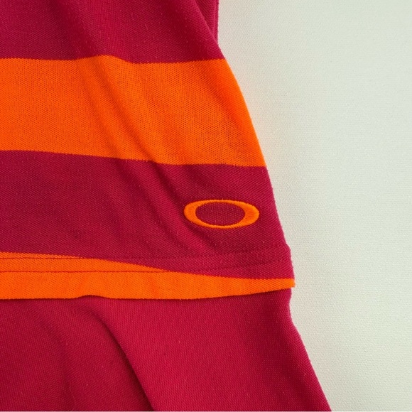 Oakley Women’s Medium Striped Polo Dress with Ruffle Hem - Picture 4 of 8